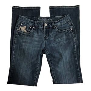 L.A. idol Bootcut Jeans with Fleur-de-lis on Pockets | Women's Size 7